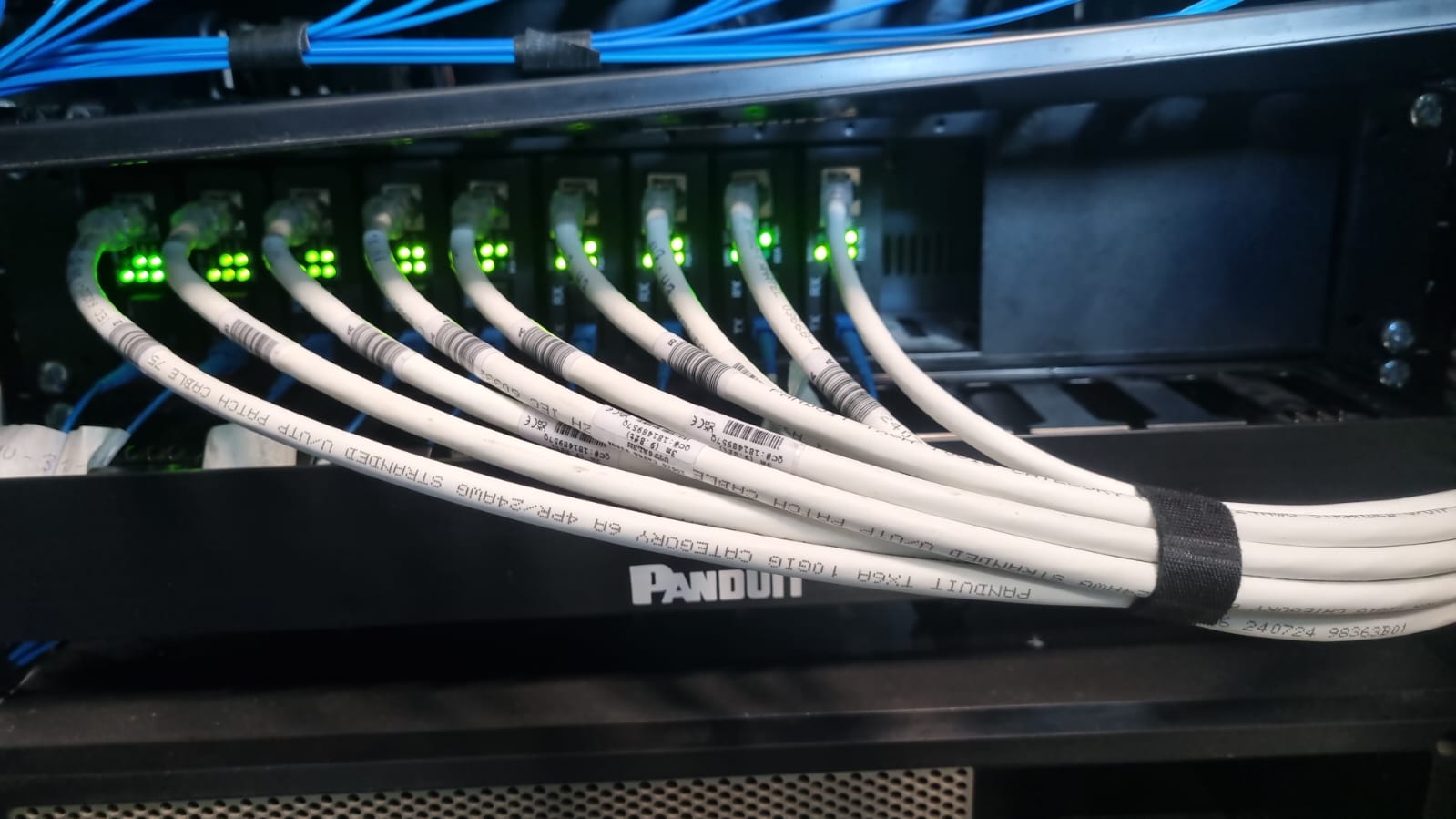 Patch cords organizados